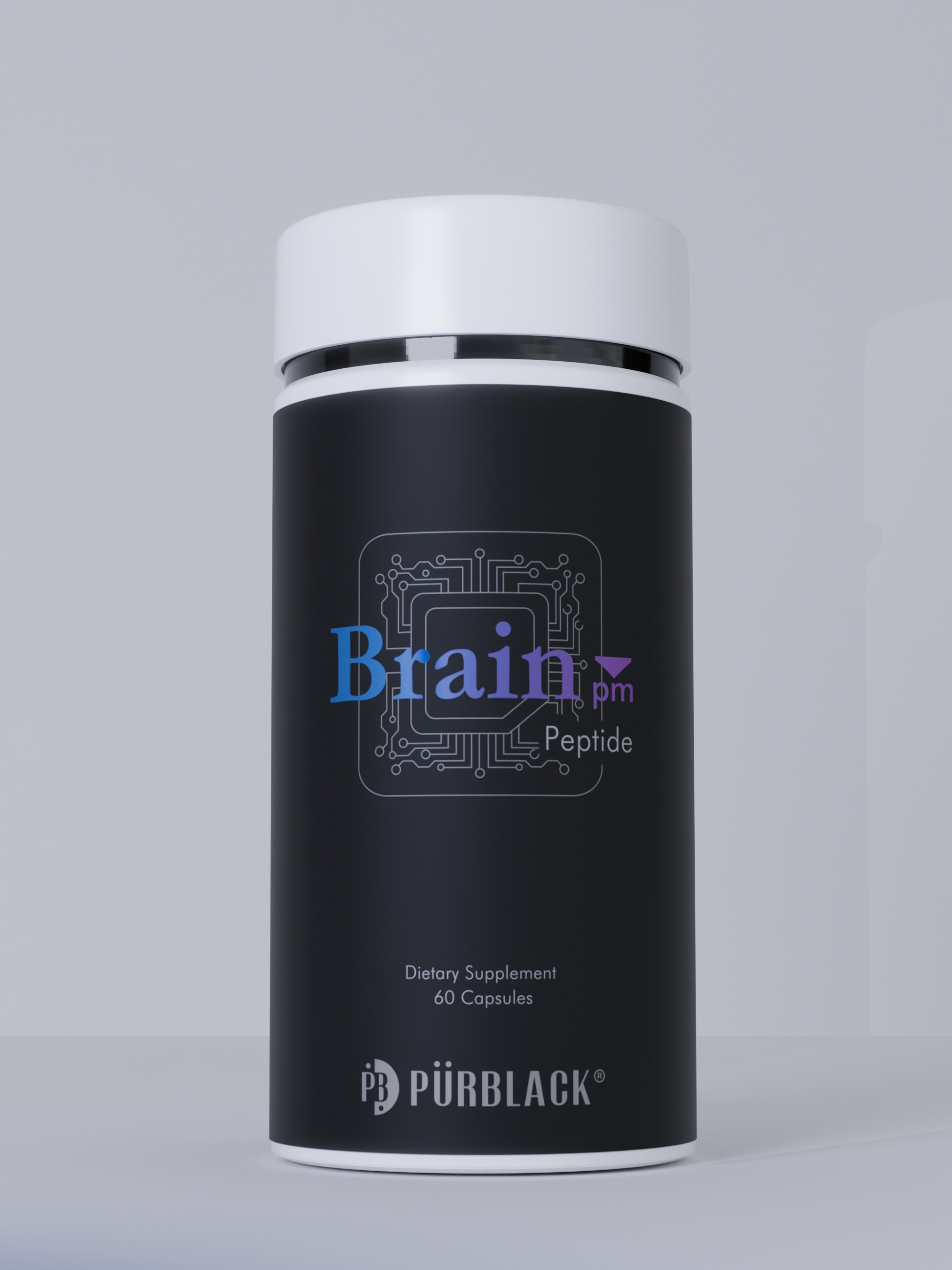 Brain PM Nootropic Peptide Capsules, 60 Count (30 Servings)