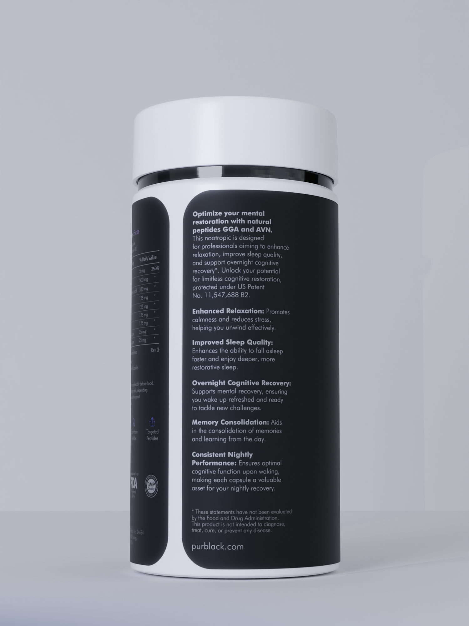 Brain PM Nootropic Peptide Capsules, 60 Count (30 Servings)