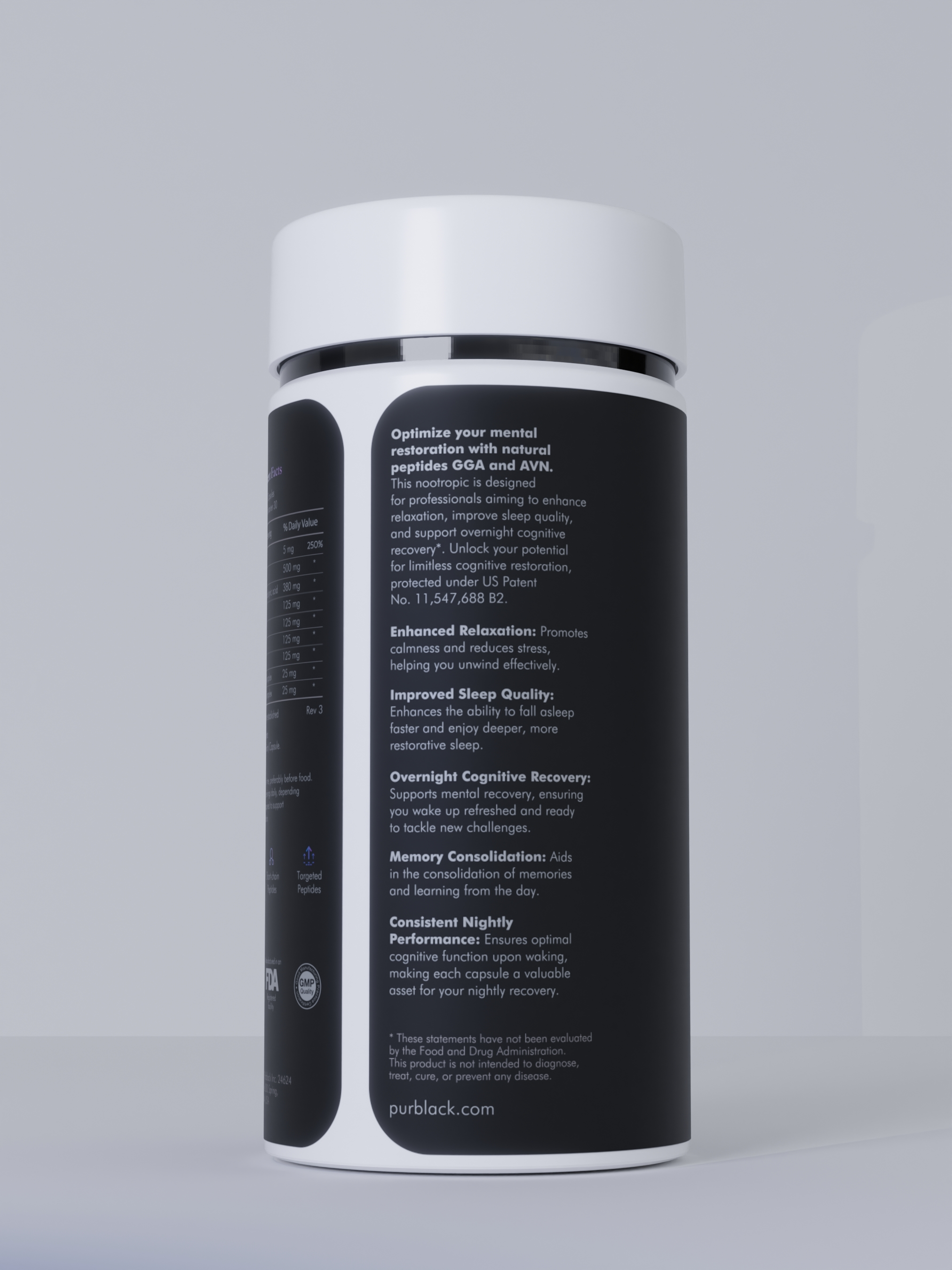 Brain PM Nootropic Peptide Capsules, 60 Count (30 Servings)