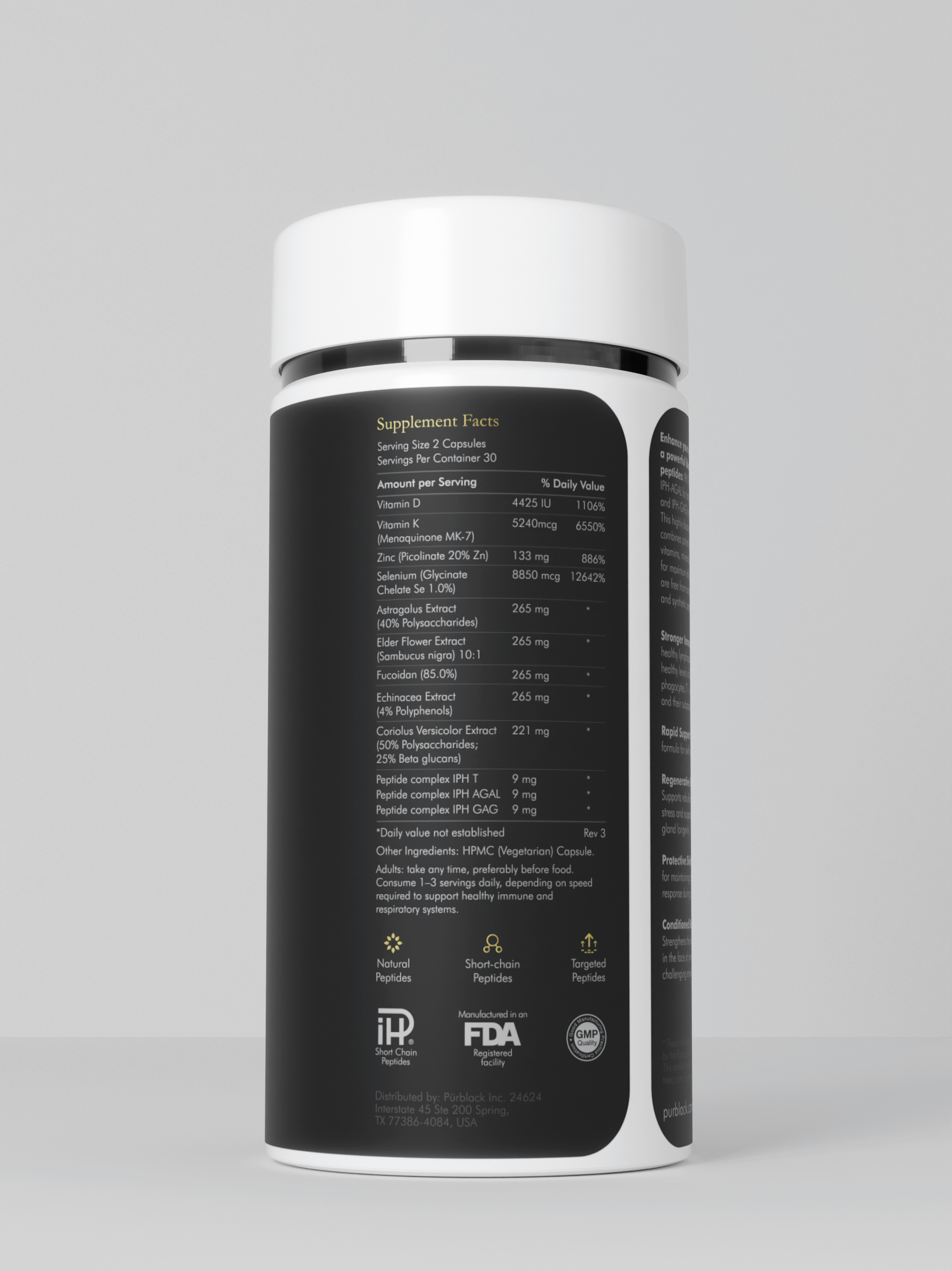 Immune+ Peptide Capsules, 60 Count (30 Servings)