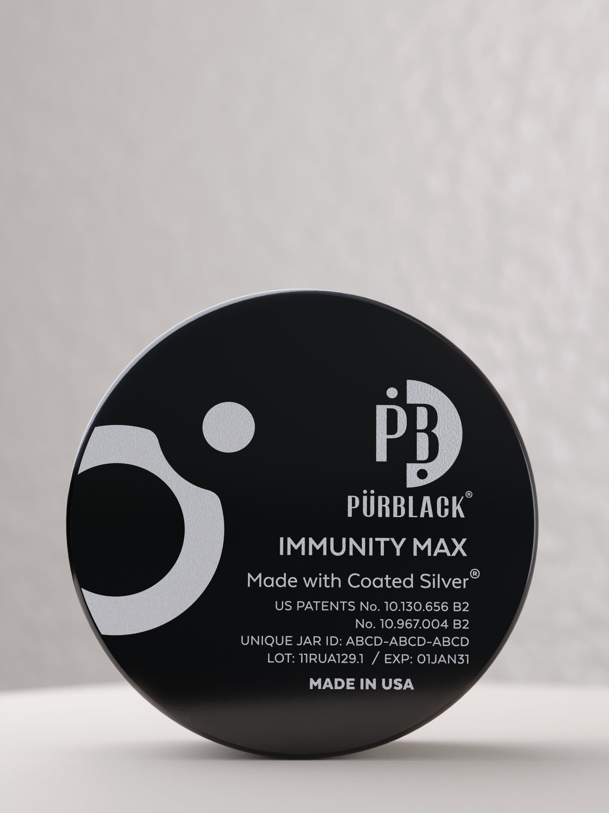 Pürblack® Immunity Max Shilajit Resin with Coated Silver®, 30 Grams