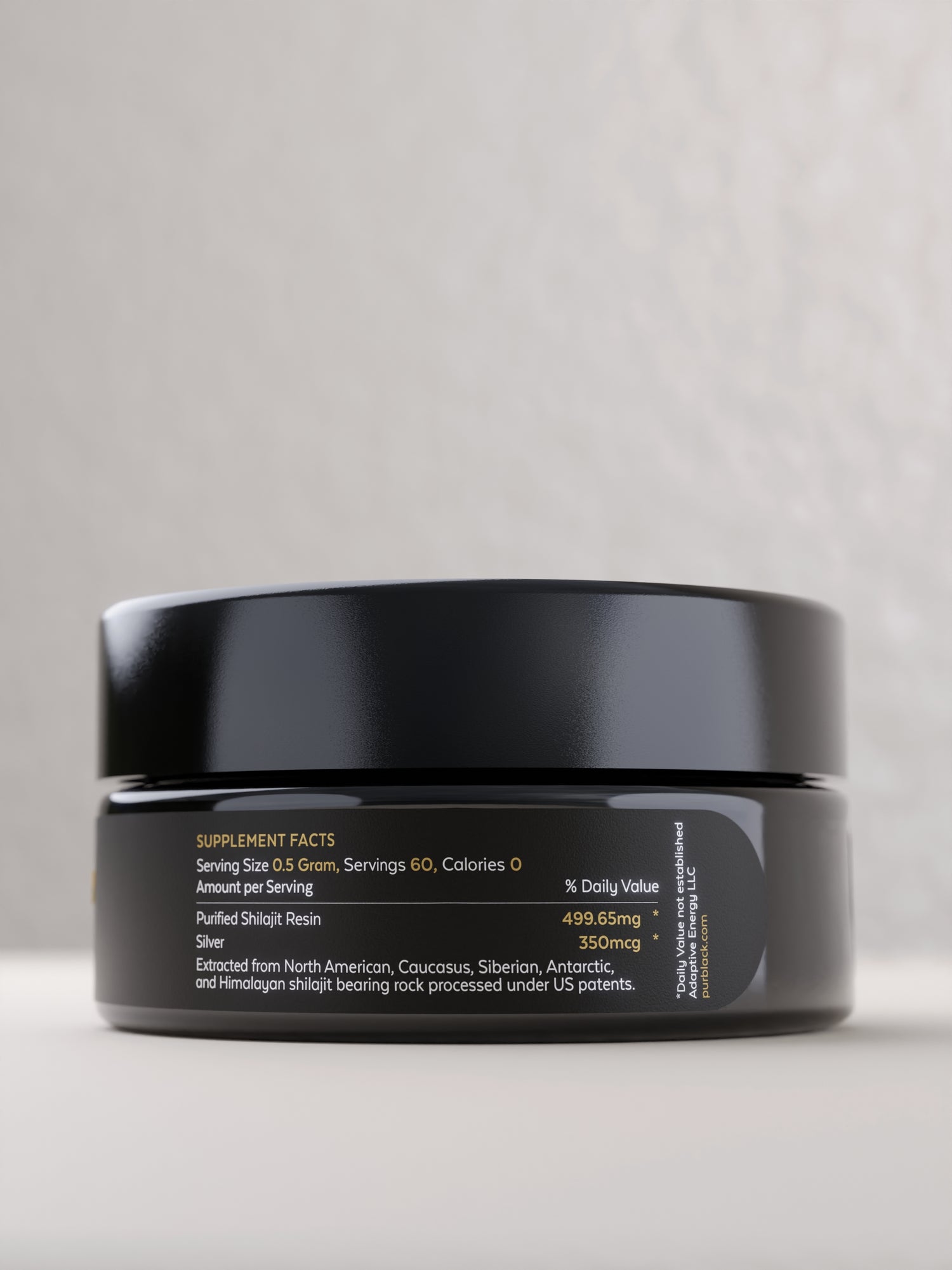 Pürblack® Immunity Max Shilajit Resin with Coated Silver®, 30 Grams