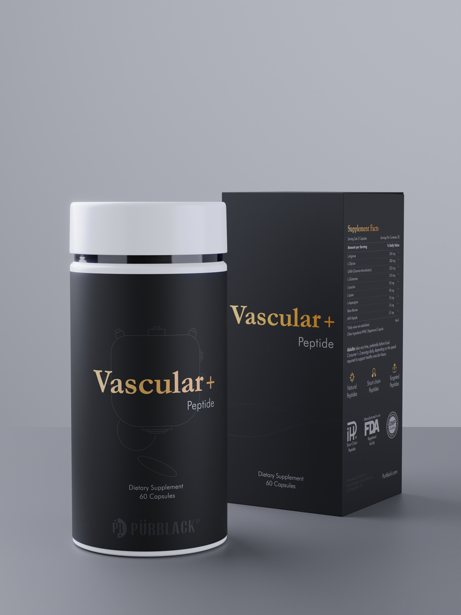 Vascular+ Peptide Capsules, 60 Count (30 Servings)