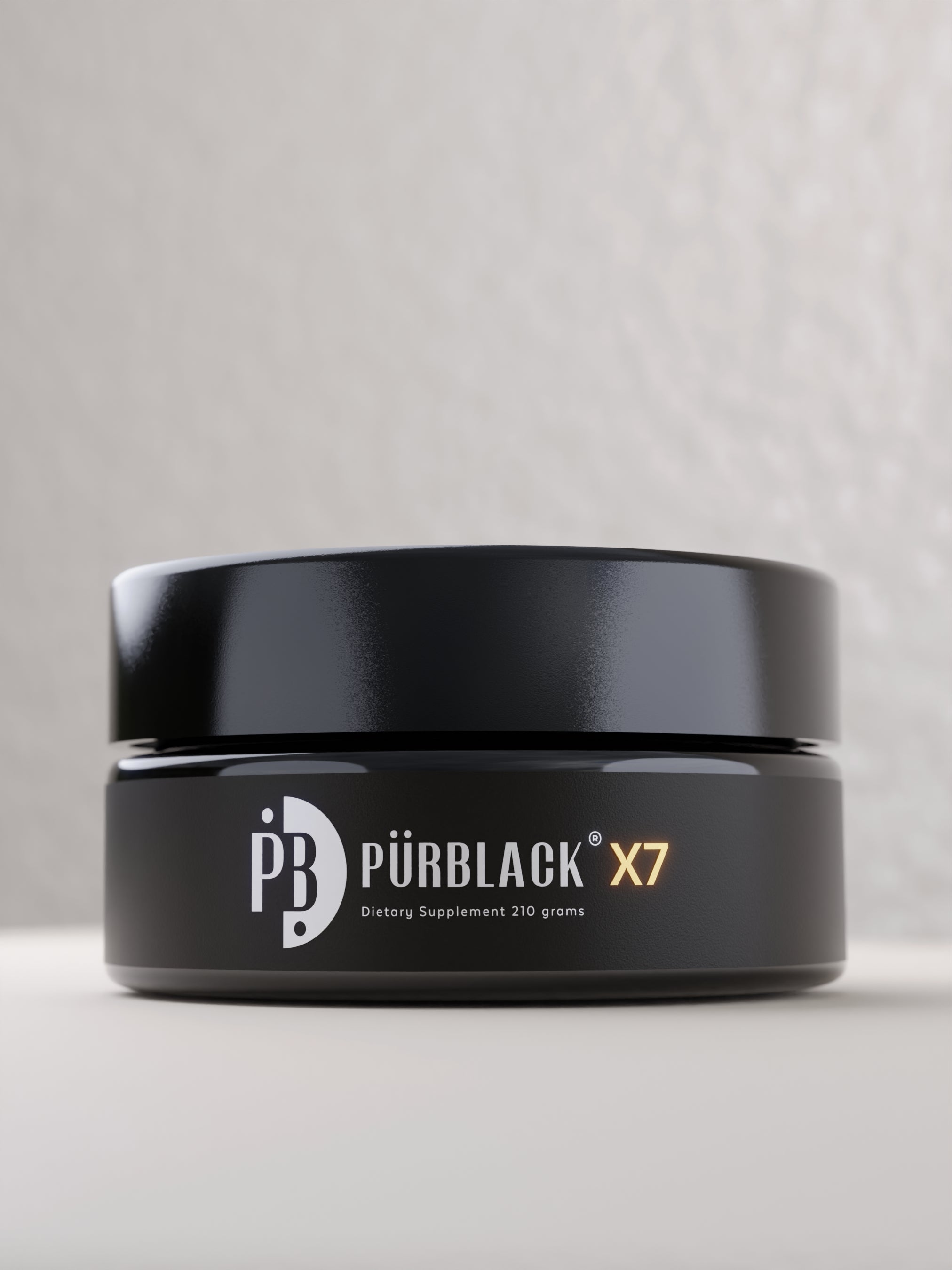 Pürblack® Shilajit Resin X7 with True Gold 555 PPM, 210 Grams