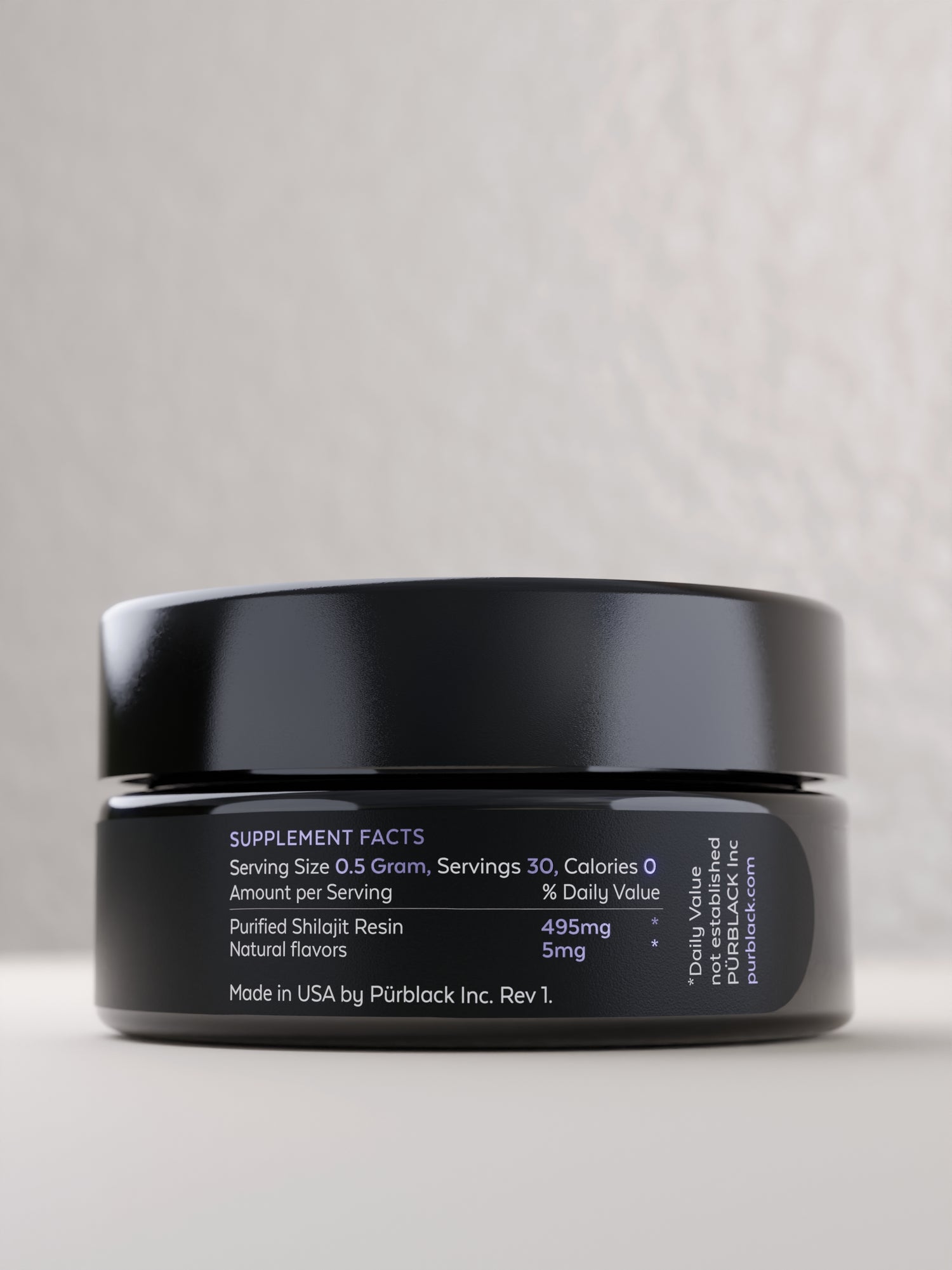Pürblack® White Rabbit® Vive Shilajit Resin, 15 Grams