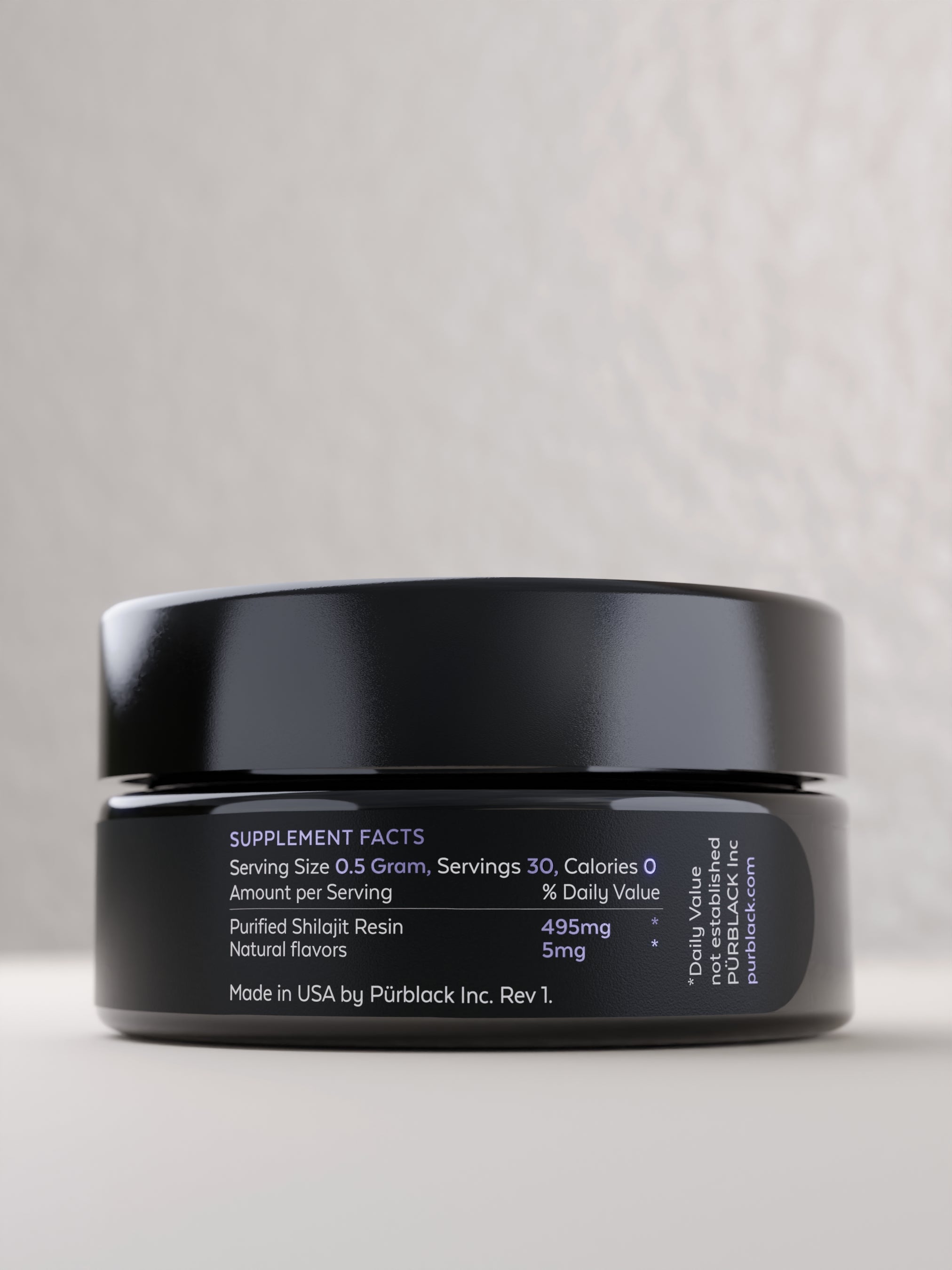 Pürblack® White Rabbit® Vive Shilajit Resin, 15 Grams