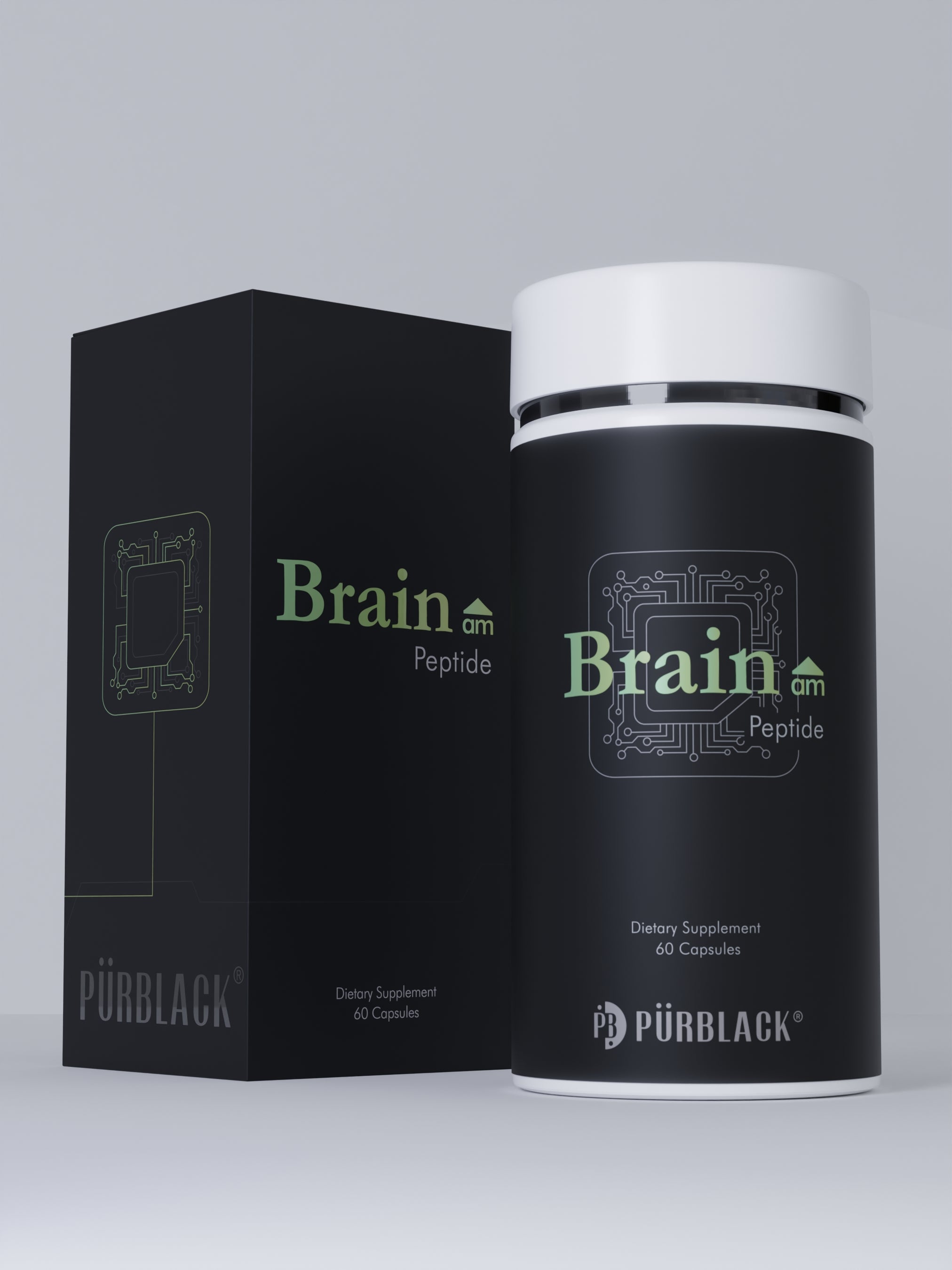 Brain AM Nootropic Peptide Capsules, 60 Count (30 Servings)