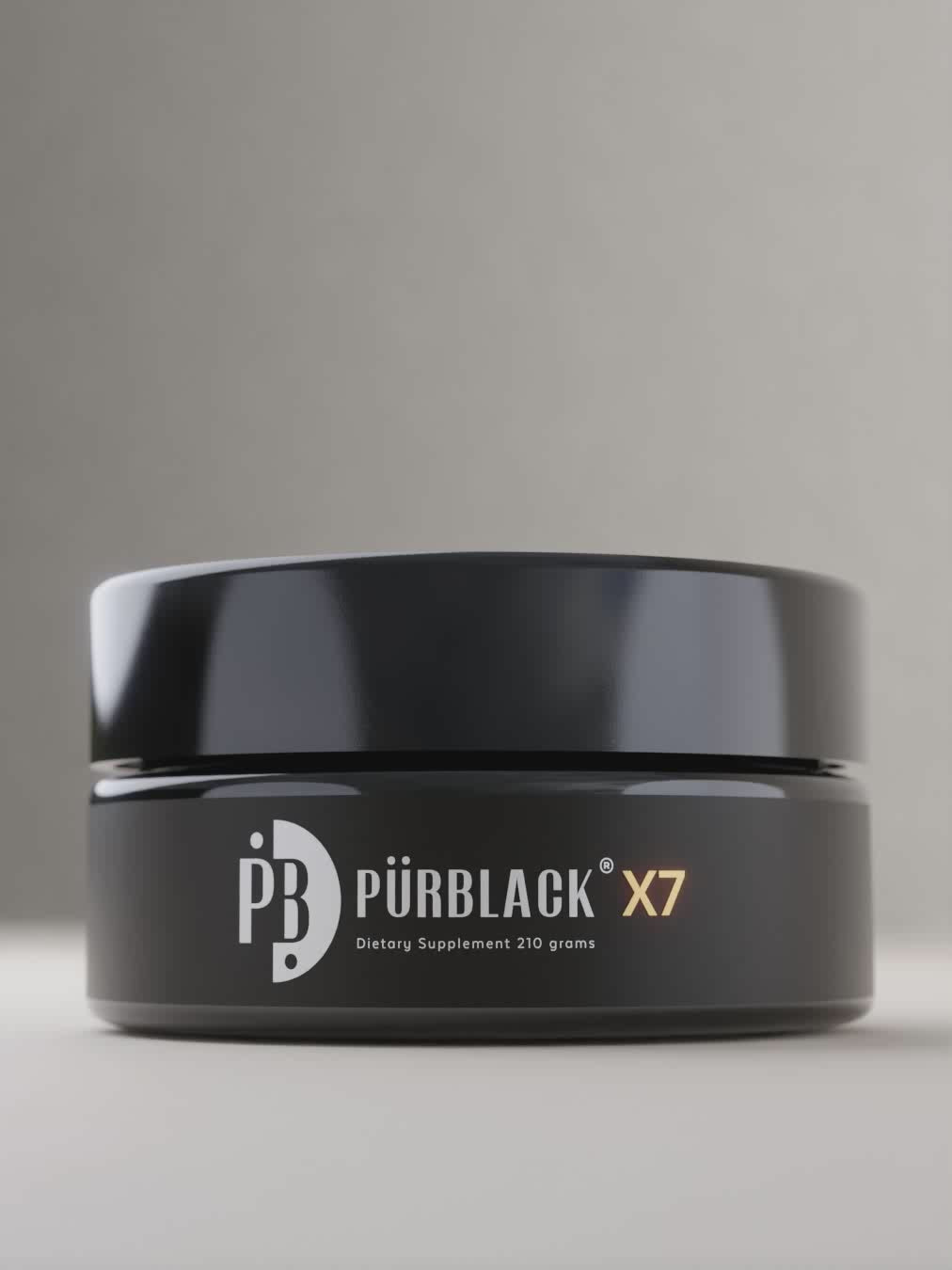 Pürblack® Shilajit Resin X7 with True Gold 555 PPM, 210 Grams