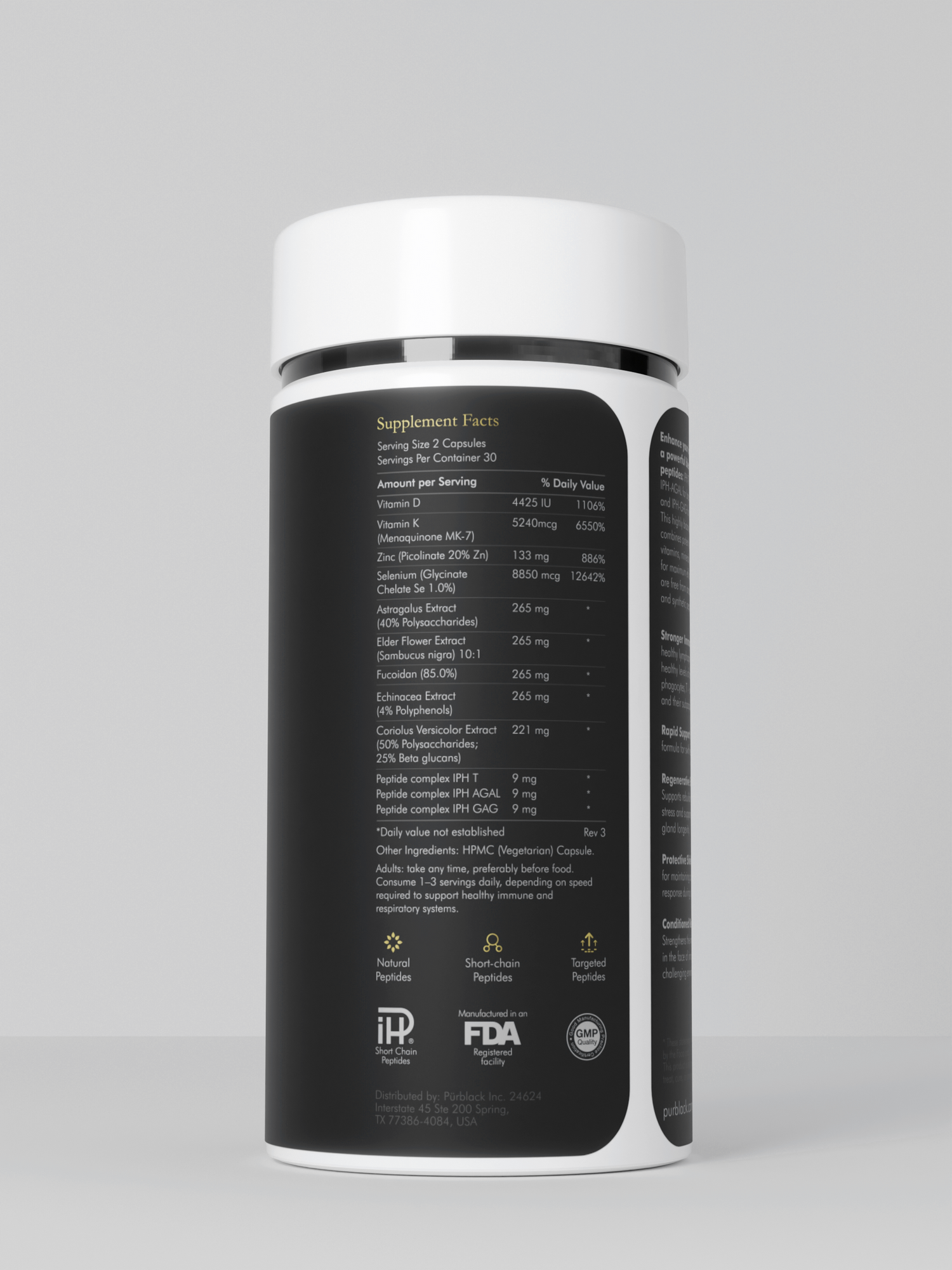 Immune+ Peptide Capsules, 60 Count (30 Servings)