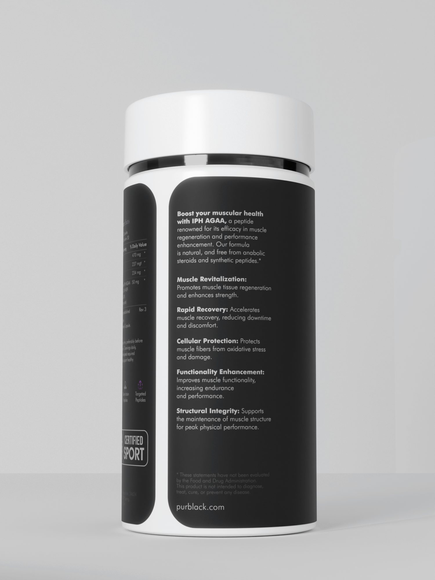 Muscle+ Peptide Capsules, 60 Count (30 Servings)