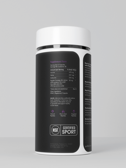 Muscle+ Peptide Capsules, 60 Count (30 Servings)