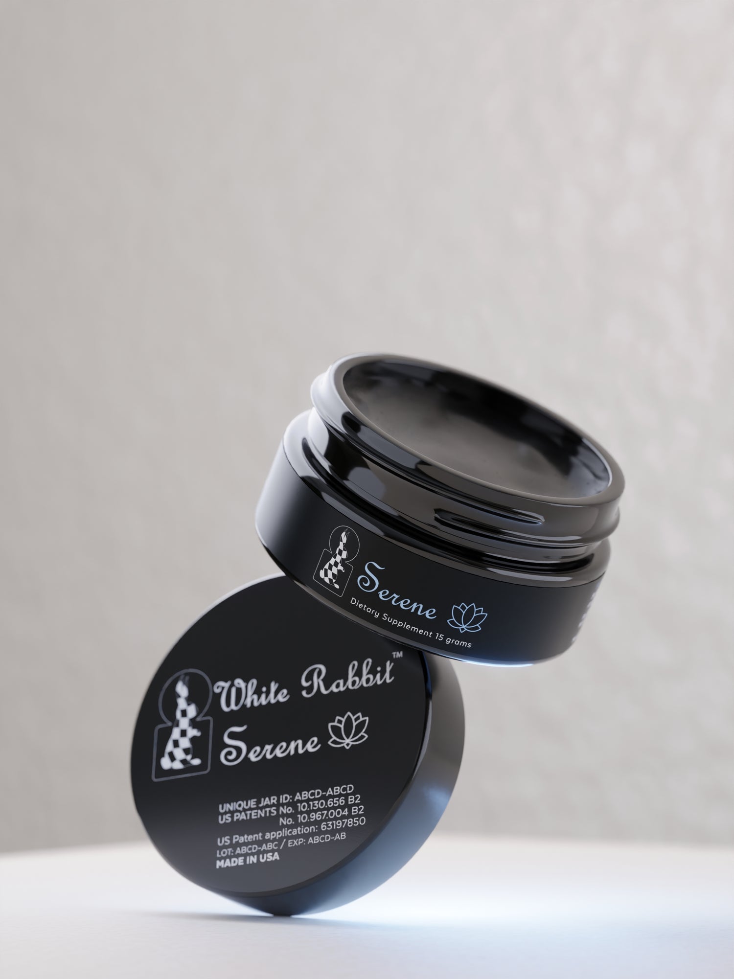 White Rabbit Serene Shilajit. Embrace the Magic of Quietude.