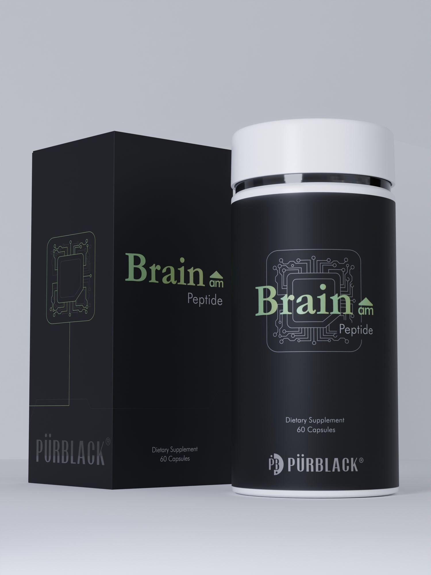 Brain AM Nootropic Peptide Capsules, 60 Count (30 Servings)