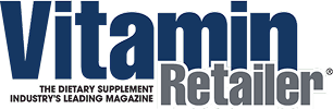 Logo of Vitamin Retailer magazine with blue and gray text.
